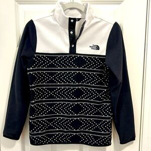 The North Face Jacket Girls Black Fleece T Snap Pullover